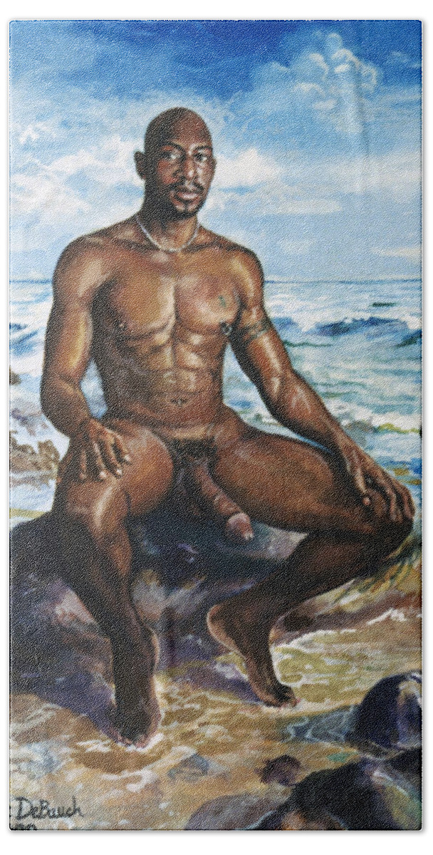 Men nude at the beach