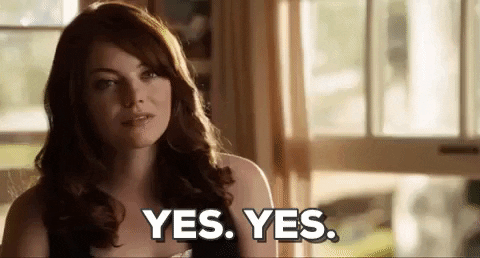 Reaction gif tagged with what yes nod thumbs up emma