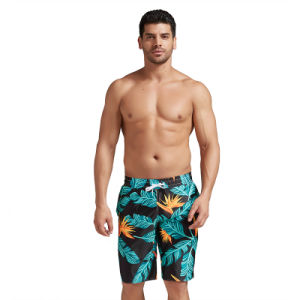Hot sell high quality custom coconut tree boys swim trunks