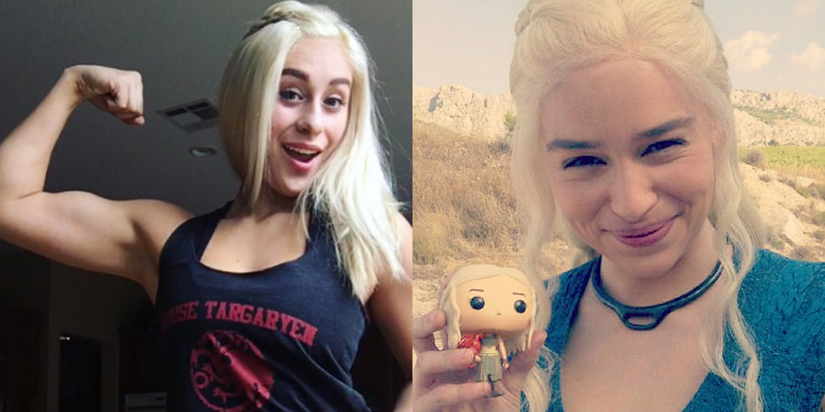 Game of thrones mother of dragons look alike