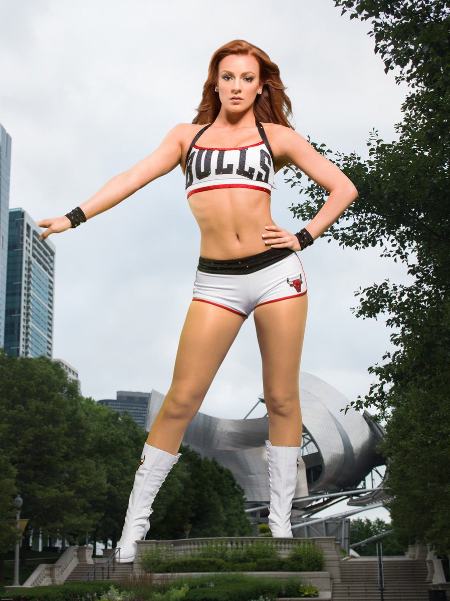 Sexy redhead cheerleader